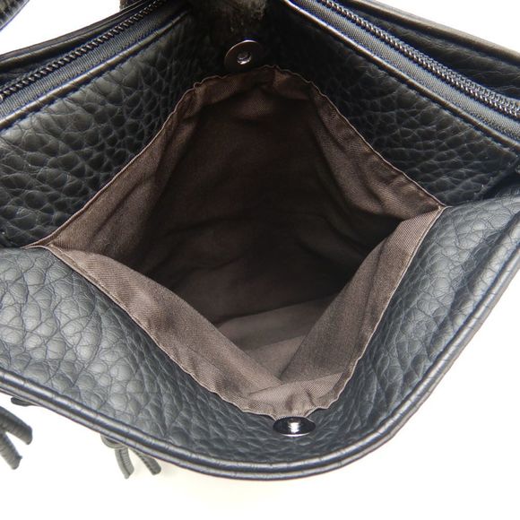 Guscio Shoulder Bag Synthetic Leather Black - Picture 7 of 8